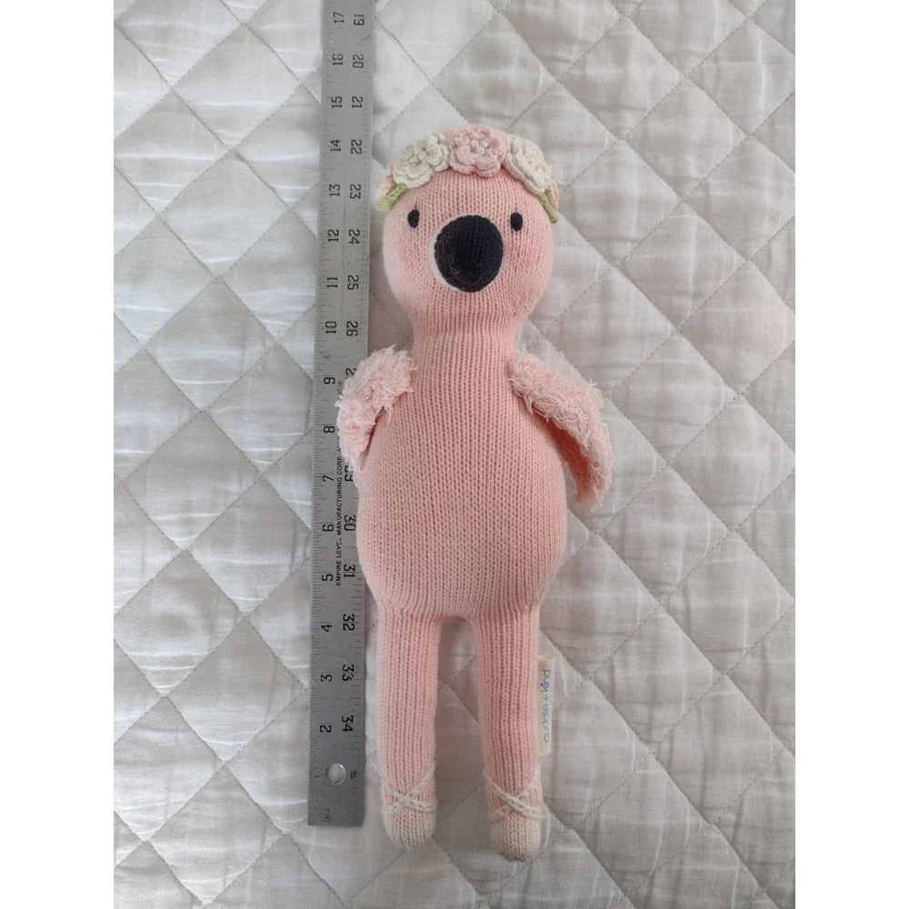Cuddle And Kind Penelope Flamingo Stuffed Animal 14 Inches Doll Handmade Bird
